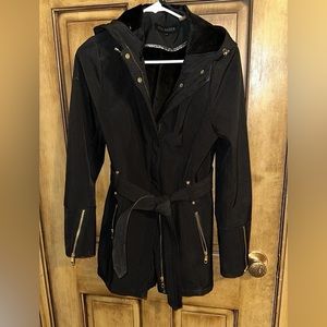 Black Coat with Gold Details